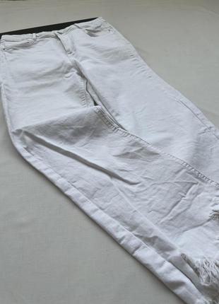 Джинсы белый, джинсы с необработанным краем, джинсы zara, белые джинсы zara, джинсы зара6 фото