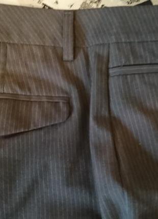 Коричневі штани в смужку gap2 фото