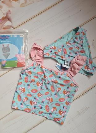 Disney  peppa pig купальник раздельный на девочку 134/140.
