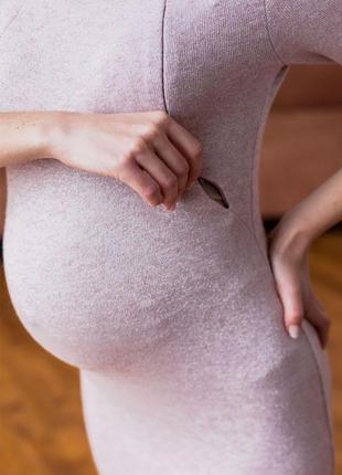 👑vip👑 платье для беременных и кормящих теплое с люрексом нарядное праздничное2 фото