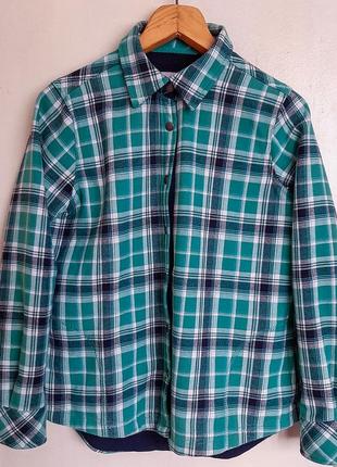 Утепленная рубашка в клетку, m-l