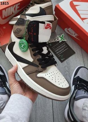 Кроссовки nike air jordan 1 retro hight og sp 'travis scott