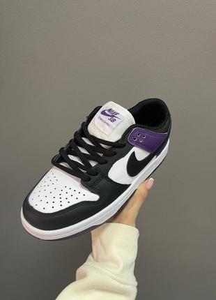 Nike sb dunk low "court purple" жіночі кросівки найк аїр джордан2 фото