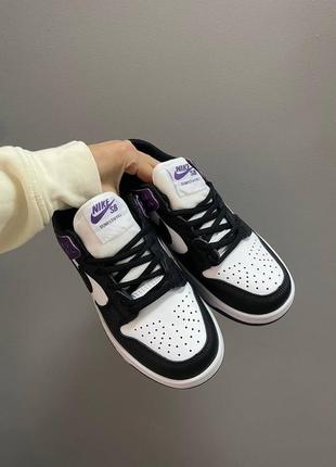 Nike sb dunk low "court purple" жіночі кросівки найк аїр джордан7 фото