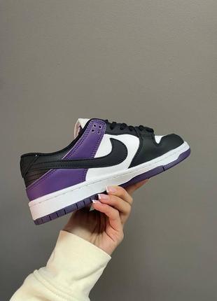 Nike sb dunk low "court purple" жіночі кросівки найк аїр джордан4 фото