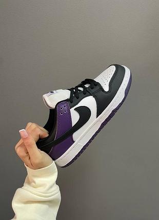 Nike sb dunk low "court purple" жіночі кросівки найк аїр джордан8 фото
