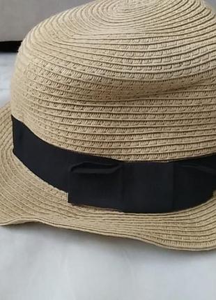 Капелюх капелюх панама плетена з чорною смужкою
