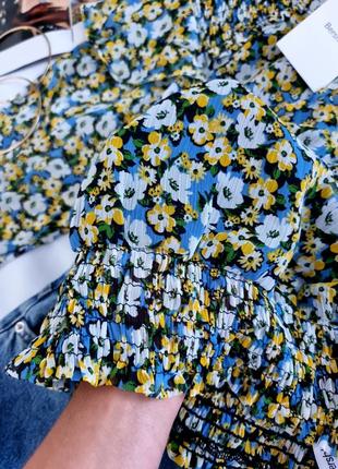 Воздушная блуза в цветочный принт от bershka6 фото