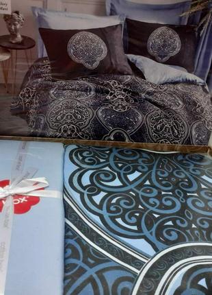Сатиновый комплекты на двухспальную кровать cotton box2 фото