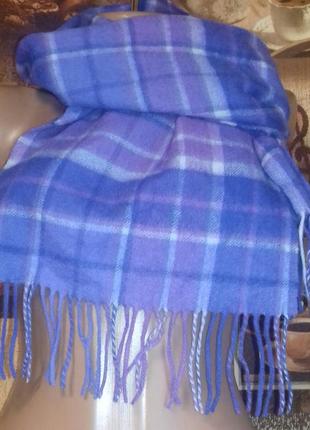 Яскравий вовняний шарф james pringle weavers,30×170см