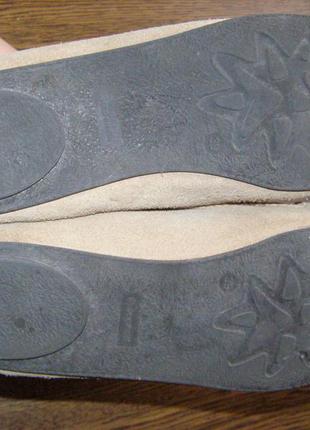 39 р - 24,6 см стильные удобные мокасины балетки замшевые от graceland3 фото
