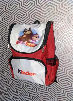 Детский портфель рюкзак kinder маша и медведь7 фото