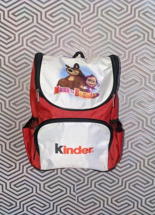 Детский портфель рюкзак kinder маша и медведь8 фото