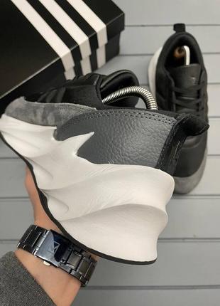 Мужские демисезонны  серые кроссовки adidas sharks 🆕адидас шарк4 фото