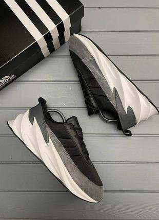 Мужские демисезонны  серые кроссовки adidas sharks 🆕адидас шарк7 фото