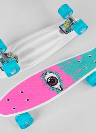 Пенни борд, скейт best board разноцветный, свет колес