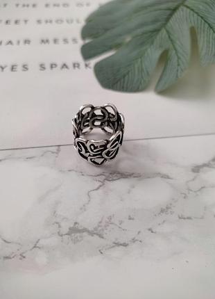 Кольцо с покрытием в серебр