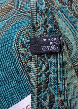 Кашемір і шовк - палантин кашеміровий шарф в турецькі огірки6 фото