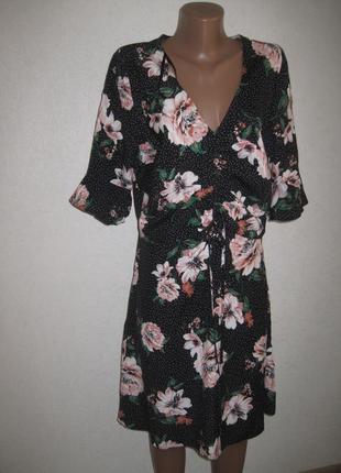 Віскозне плаття redherrіng р-р14 квіти,