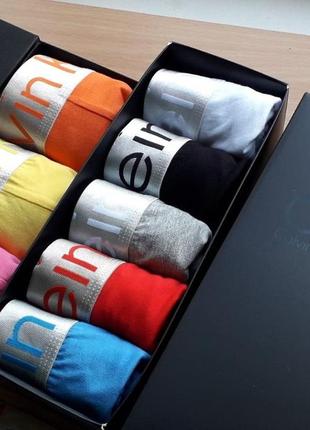 Подарунковий набір боксерів calvin klein серії steel з 5 шт.