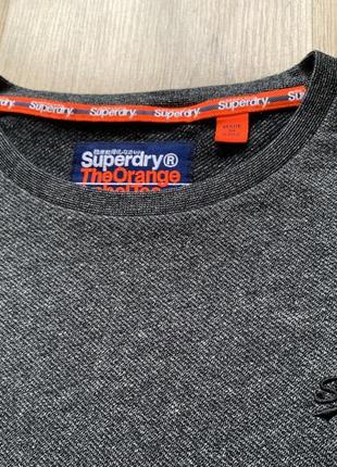 Мужской хлопковый лонгслив кофта superdry5 фото