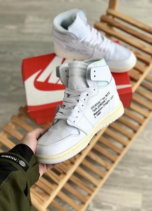 Мужские кроссовки nike jordan retro 1 off-white8 фото