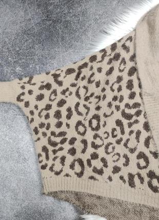 Кардиган леопардовый шерсть накидка chicwish7 фото