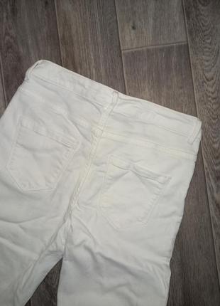 Белые прямые стрейчевые штаны 🤍3 фото