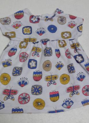 Next. трикотажное платье на 0-1 месяц.