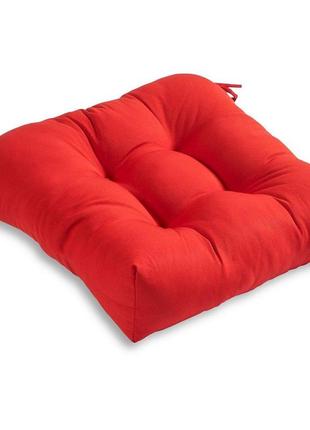 Подушка з холлофайбер на стілець крісло yeti home 50х50х10 futon pillow-162 оксфорд червоний
