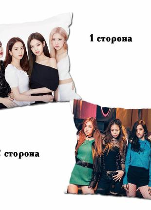 Подушка k-pop blackpink двостороння 25х25 см (y0001)1 фото