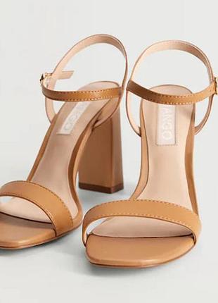 Босоножки mango 38 размер, кожа