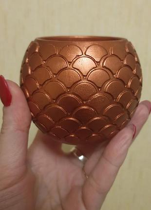 🟤кашпо свічник куля