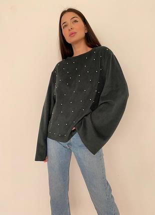 Хутровий світшот zara