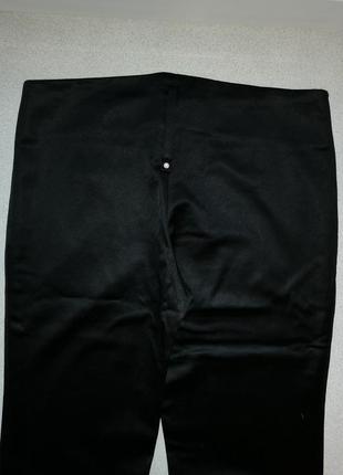 Брюки люкс стильные черные прямые со сваровски шелк плотный4 фото