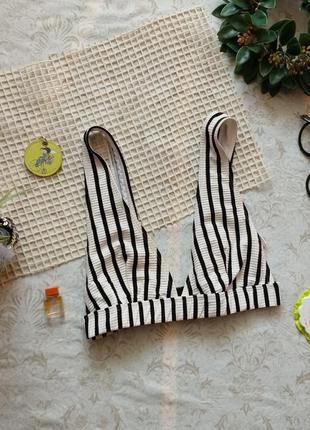 Купальный полосатый лиф primark 8/36