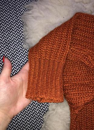 Вязаной шерстяной мохер свитер-платье горло шерсть кофта удлиненная7 фото