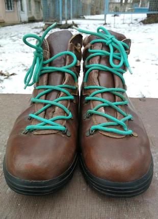 Мужские коричневые треккинговые горные походные ботинки hawkins braemoor skywalk3 фото