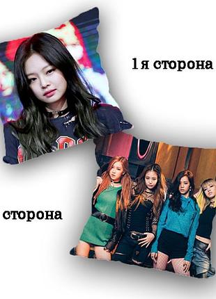 Подушка блэкпинк дженни blackpink двухсторонняя 25х25 см (y0007)