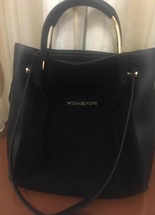 Чёрная сумка michael kors