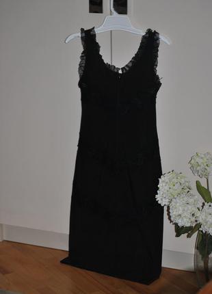 Чорне плаття з мереживом та бісером2 фото