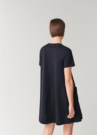 Платье  cos из хлопка с карманами на завязке размер l3 фото