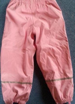 Дождевые штаны на флисе lupilu2 фото