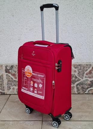 Ручная кладь. чемодан airtex 6522 red ультралегкий2 фото