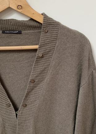 Кардиган вовна шовк кашемір кофта джемпер свитер накидка8 фото