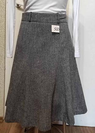 500. тепла брендова якісна спідниця міді. р. - наш 48