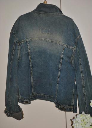 Стильная джинсовая куртка, 36-38р2 фото