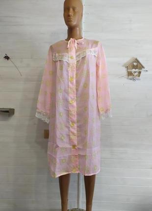 Нежная полупрозрачная ночная рубашка  xl-3xl