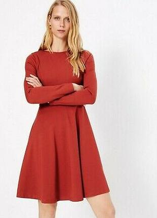 Міні-плаття з пишною спідницею з щільного трикотажу