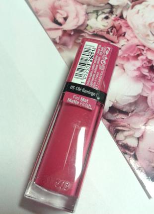 Рідка матова помада bourjois rouge edition velvet lipstick2 фото
